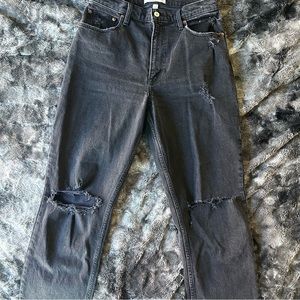 The 90s straight ultra high rise Abercrombie & Fitch Curve Love